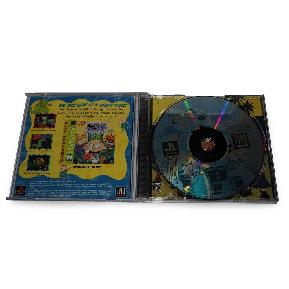 Rugrats Studio Tour PS1 Game Black Label Sony PlayStation 1999 Complete